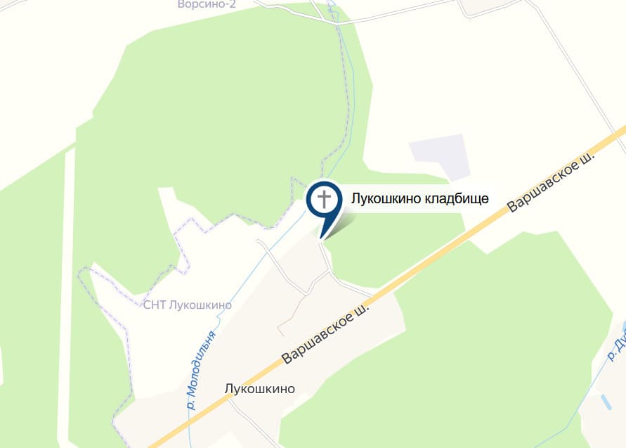 Лукошкино кладбище на карте