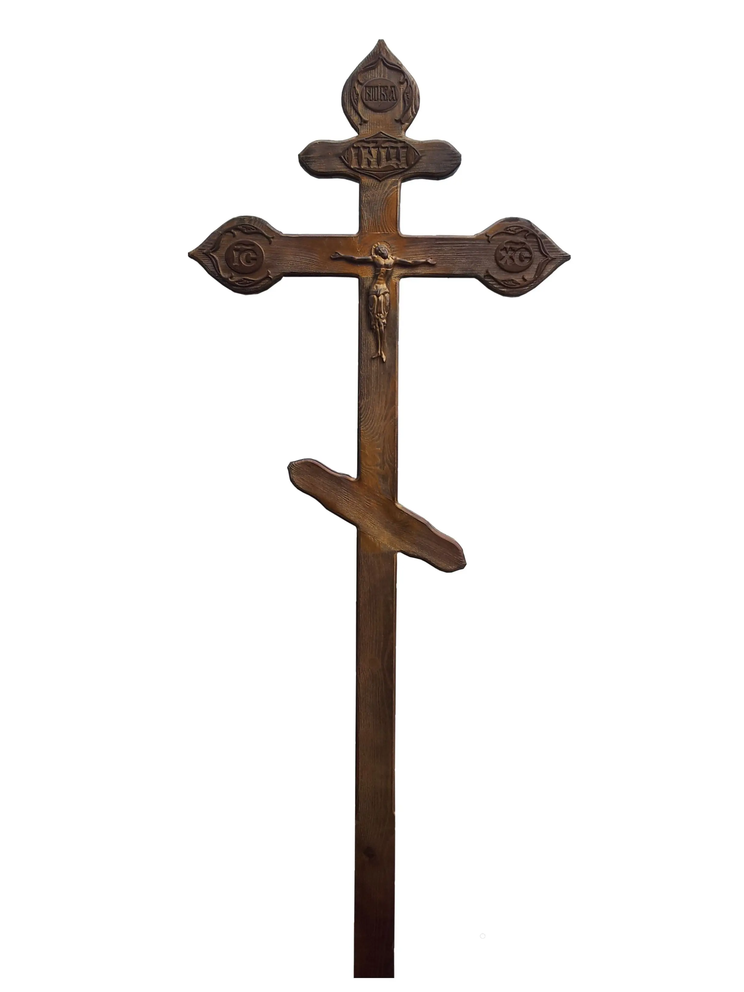 крест на могилу Фигурный состаренный