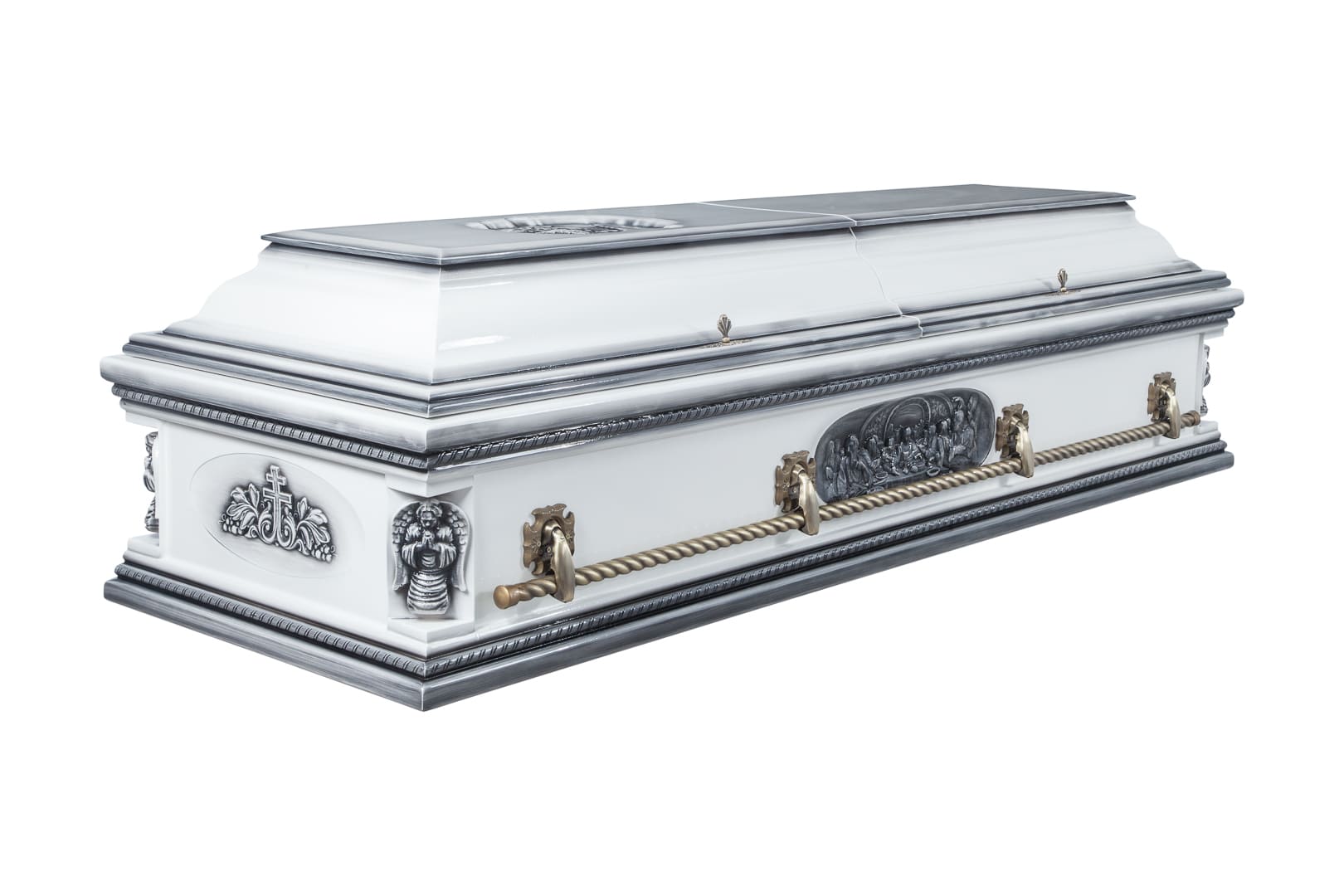 Гроб Вегас с декором белый