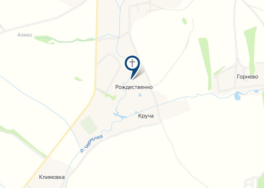 Кладбище Рождественно на карте