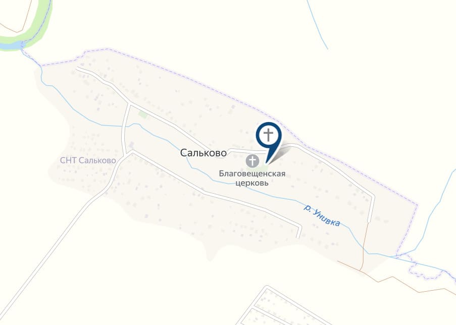 Кладбище Сальково на карте