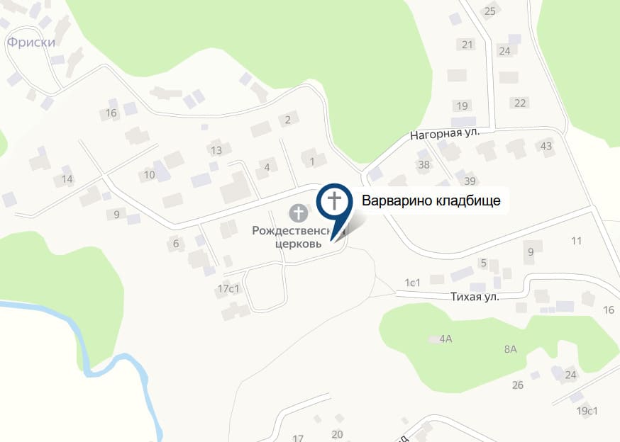 Варварино кладбище на карте