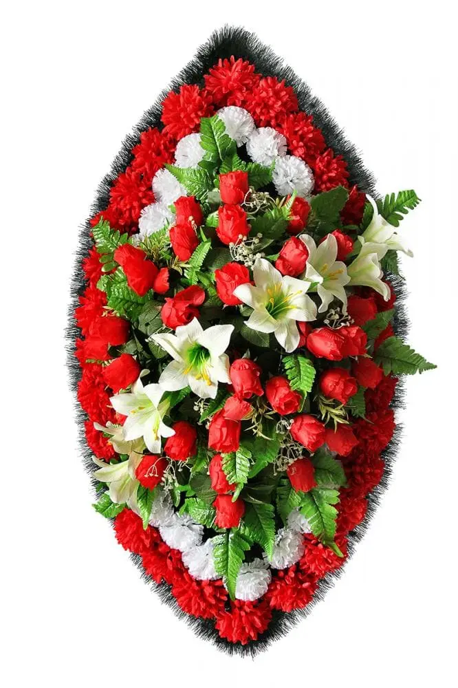 Венок из искусственных цветов Заказ